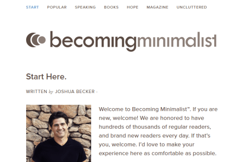 becoming minimalist